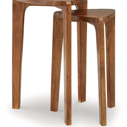 Brynnleigh - Accent Table Set (Set of 2) - Medium Brown