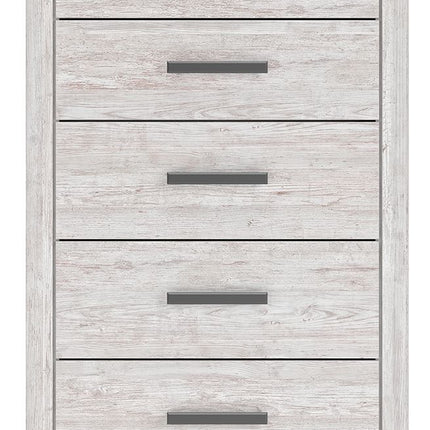 Cayboni - Five Drawer Chest - Whitewash