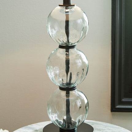 Airbal - Glass Table Lamp (Set of 2) - Clear / Black