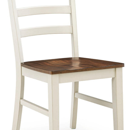 Brinfern - Dining Room Side Chair (Set of 2) - Brown / Antique White