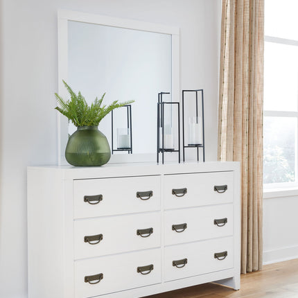 Binterglen - Dresser And Mirror - White