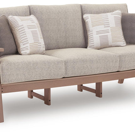 Grover Beach - Sofa With Cushion - Driftwood