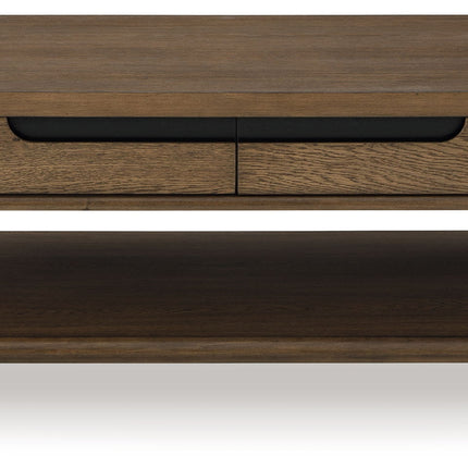 Roanhowe - Rectangular Cocktail Table - Brown