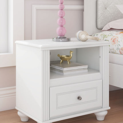 Kozlani - One Drawer Night Stand - White