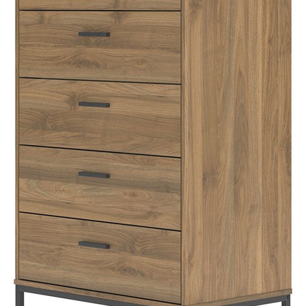 Deanlow - Five Drawer Chest - Honey