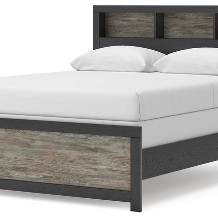 Broachmyn - Lighted Bookcase Panel Bed