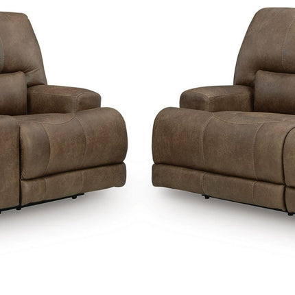 Beckley Place - 2 Pc. - Power Reclining Sofa And Loveseat - Earth