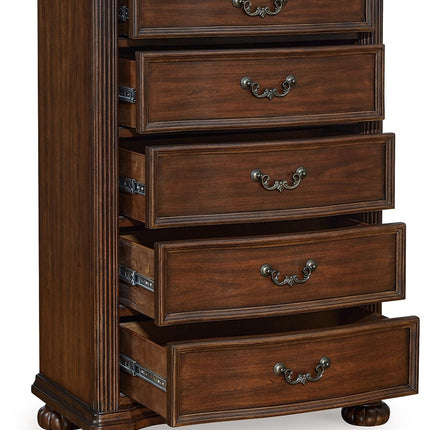 Lavinton - Five Drawer Chest - Brown