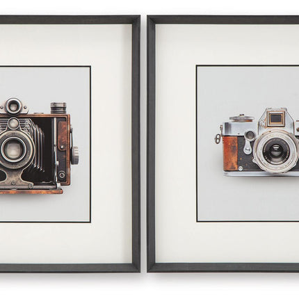 Dirkgrove - Wall Art Set (Set of 2) - Black / White / Brown