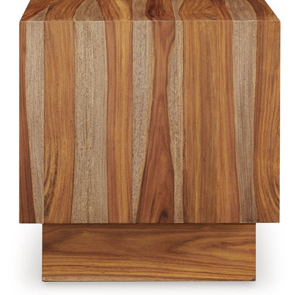 Dressonni - Square End Table - Brown
