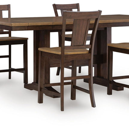 Rylandeen - Counter Height Extension Dining Table Set