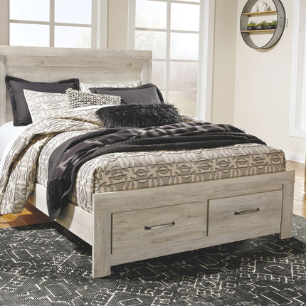 Bellaby - Dresser, Mirror, Platform Bed With Storage Drawers Set