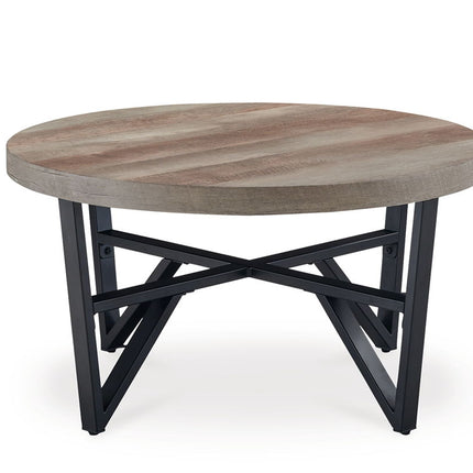 Deanlee - Occasional Table Set (Set of 3) - Grayish Brown / Black