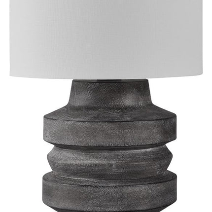 Wahida - Poly Table Lamp - Distressed Black