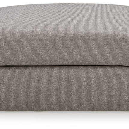Lindon - Oversized Accent Ottoman - Smoke