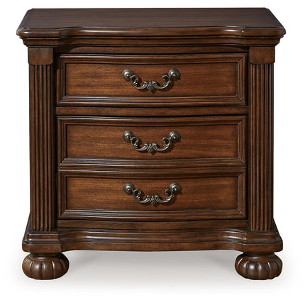 Lavinton - Three Drawer Night Stand - Brown