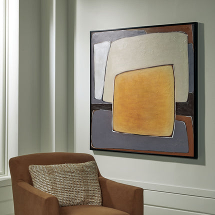 Actman - Wall Art - Cream / Brown / Gray