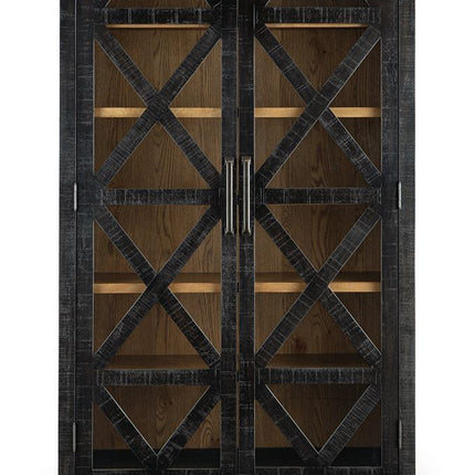 Christop - Accent Cabinet - Black / Brown