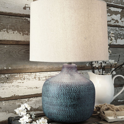 Malthace - Metal Table Lamp  - Patina