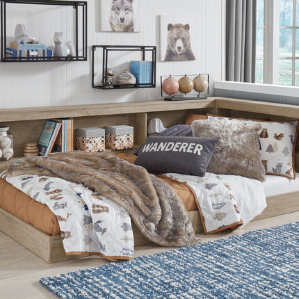 Oliah - Bookcase Storage Bed