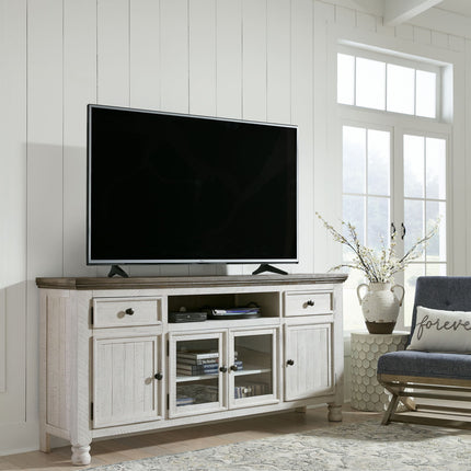 Havalance - Extra Large TV Stand - 4 Doors - Brown / Beige