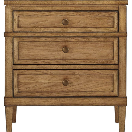Sharlance - Three Drawer Night Stand - Brown