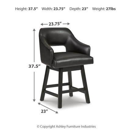Tallenger - Upholstered Swivel Barstool (Set of 2)