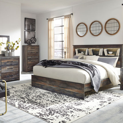 Drystan - Panel Bookcase Bed