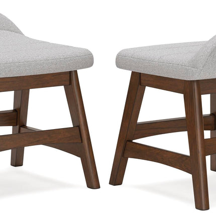 Lyncott - Home Office Desk Chair - Light Gray / Brown