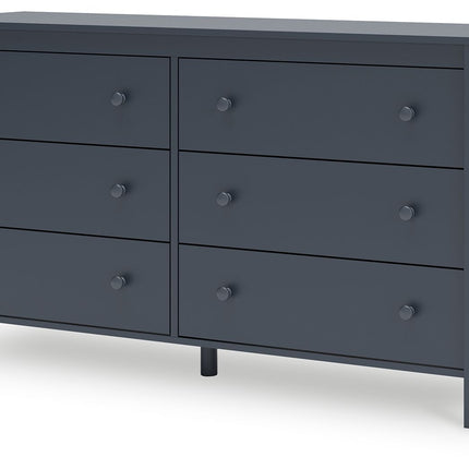 Simmenfort - Six Drawer Dresser - Navy Blue