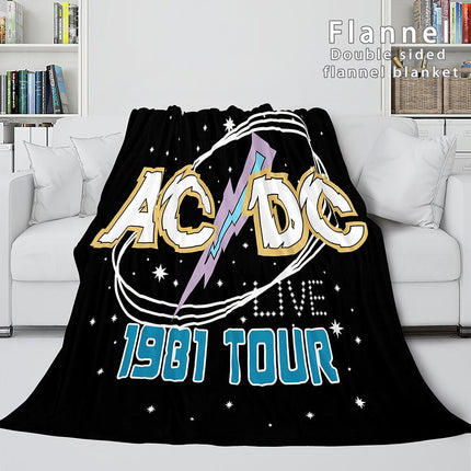 ACDC Orchestra Flannel Fleece Blanket