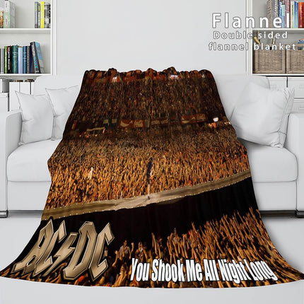 ACDC Orchestra Flannel Fleece Blanket