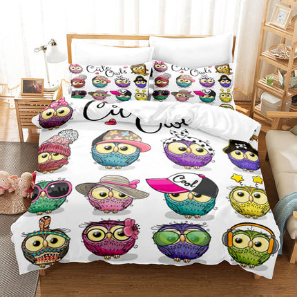Animal World Owl Bedding Sets Quilt Cover Without Filler