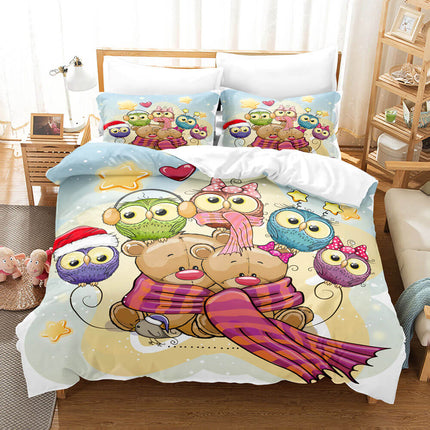 Animal World Owl Bedding Sets Quilt Cover Without Filler