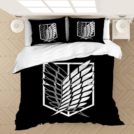 Anime Attack on Titan Bedding Set Quilt Covers Without Filler