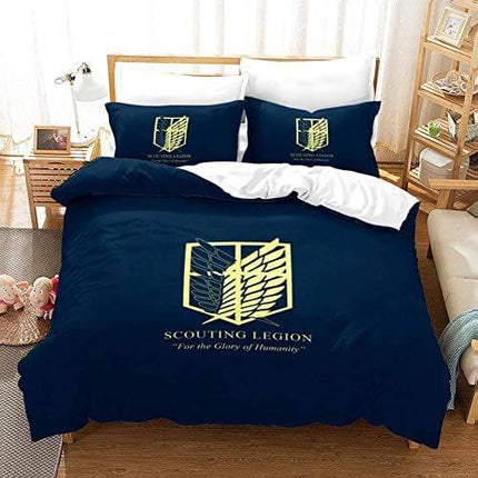 Anime Attack on Titan Bedding Set Quilt Covers Without Filler