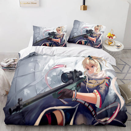 Anime Cute Girls Cosplay Bedding Sets Quilt Cover Without Filler