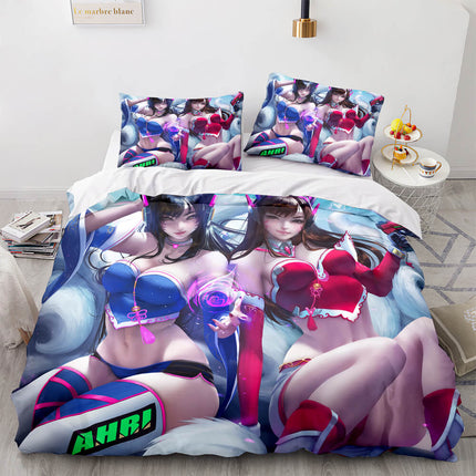 Anime Cute Girls Cosplay Bedding Sets Quilt Cover Without Filler