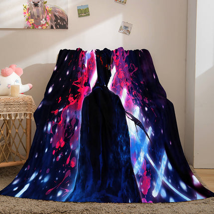 Anime Jujutsu Kaisen Flannel Throw Cosplay Blanket
