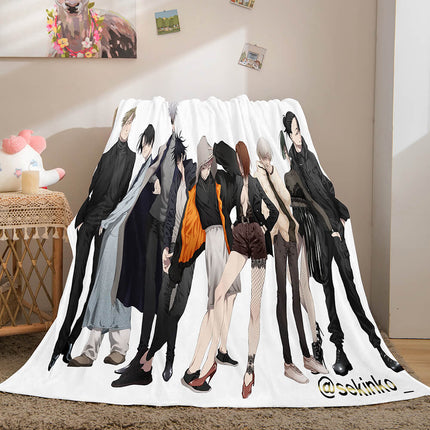 Anime Jujutsu Kaisen Flannel Throw Cosplay Blanket