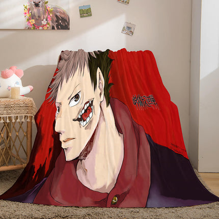 Anime Jujutsu Kaisen Flannel Throw Cosplay Blanket
