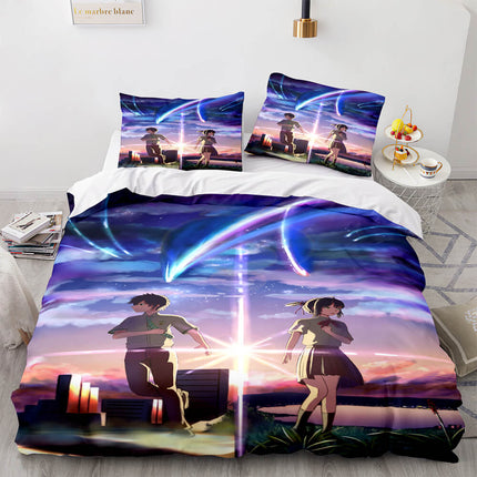 Anime Your Name Pattern Bedding Sets Quilt Covers