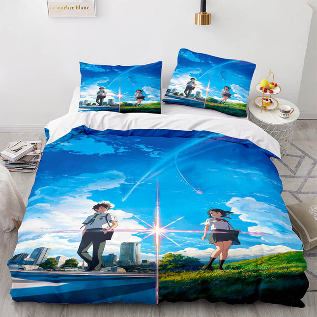 Anime Your Name Pattern Bedding Sets Quilt Covers