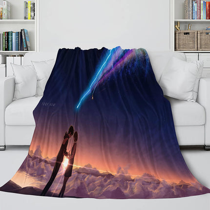 Anime Your Name Cosplay Flannel Blanket Throw