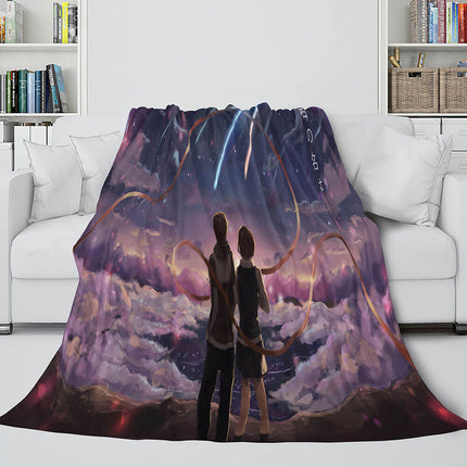 Anime Your Name Cosplay Flannel Blanket Throw