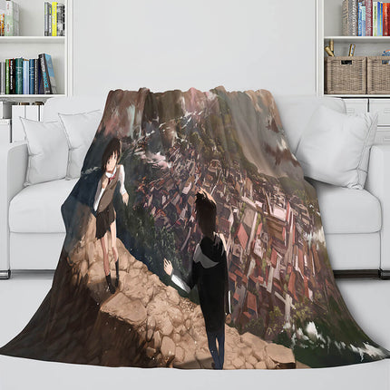 Anime Your Name Cosplay Flannel Blanket Throw