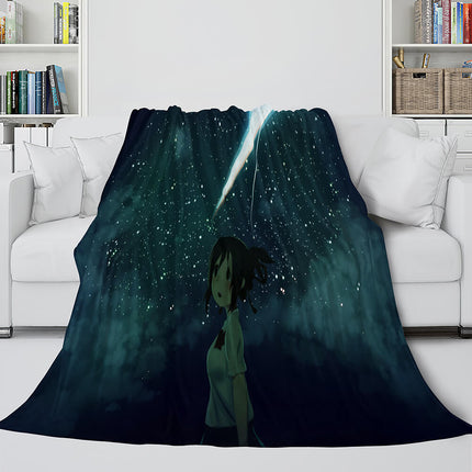Anime Your Name Cosplay Flannel Blanket Throw