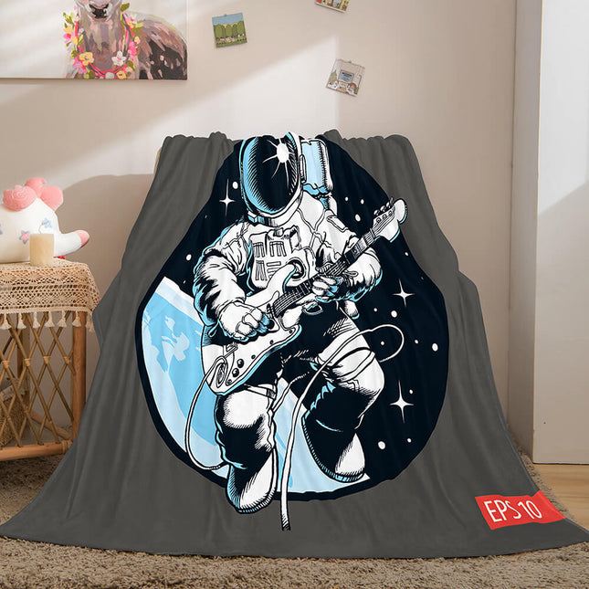 Astronaut Blanket Soft Flannel Blanket