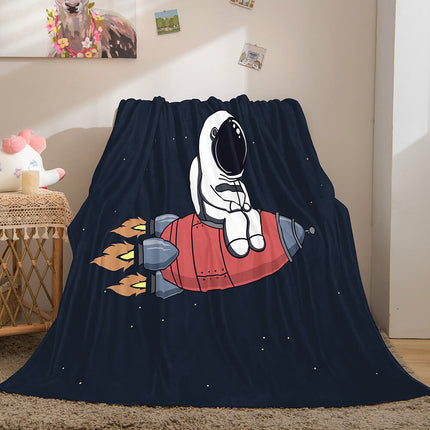 Astronaut Blanket Soft Flannel Blanket