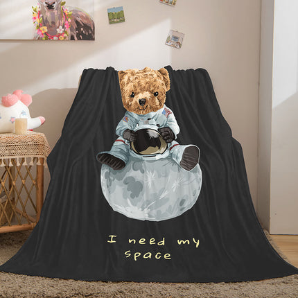 Astronaut Blanket Soft Flannel Blanket